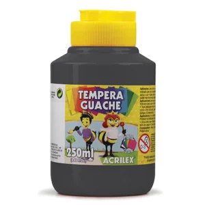 Fco Tempera 250ml Negro Acrilex
