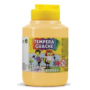 Fco Tempera 250ml Amarillo Piel Acrilex