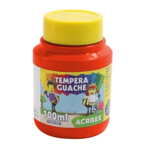 Fco Tempera 100ml Rojo Fuego Acrilex