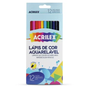 Est 12 Lápices de Color Acuarelable Acrilex