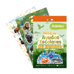 Block de Stickers Ayuda Escolar Animales Adetec