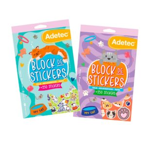 Block de Stickers Gatitos Adetec