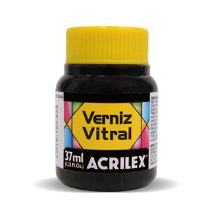 Fco Barniz Vitral 37ml Negro Acrilex