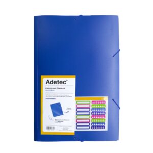 Carpeta con Elastico Oficio Azul Adetec