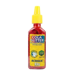 Glitter Glue 23g Rojo Acrilex