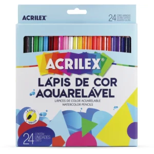 Est 24 Lápices de Color Acuarelables Acrilex